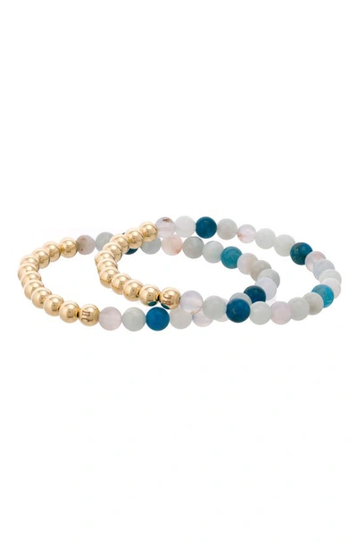 The Healer’s Collection The Healer's Collection N13 Boss/confidence Set Of 2 Healer's Bracelets In Yellow Gold