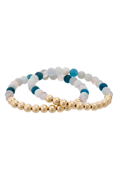 Shop The Healer’s Collection N13 Boss/confidence Set Of 2 Healer's Bracelets In Yellow Gold