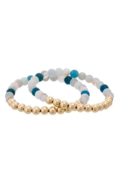 The Healer’s Collection The Healer's Collection N13 Boss/confidence Set Of 2 Healer's Bracelets In Yellow Gold