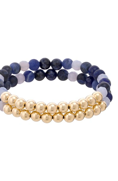The Healer’s Collection The Healer's Collection N12 Express & Communicate Set Of 2 Healer's Bracelets In Yellow Gold