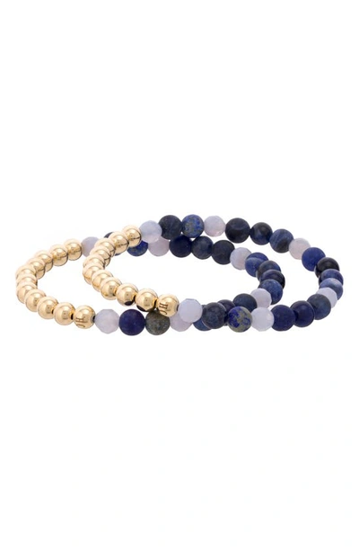 The Healer’s Collection The Healer's Collection N12 Express & Communicate Set Of 2 Healer's Bracelets In Yellow Gold