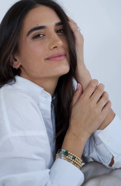 The Healer’s Collection The Healer's Collection N6 Happiness/ease Set Of 2 Healer's Bracelets In Yellow Gold