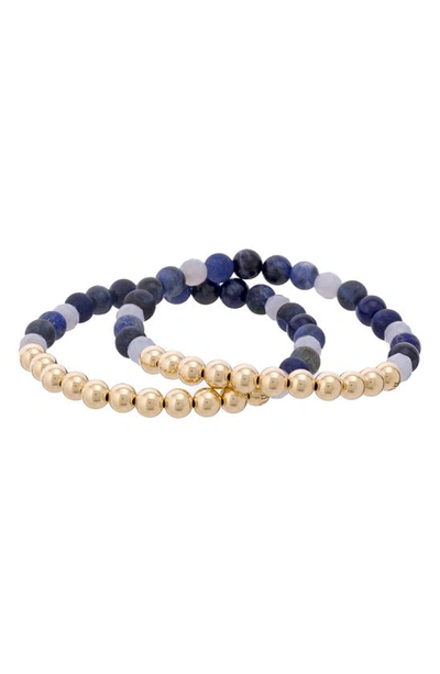 The Healer’s Collection The Healer's Collection N12 Express & Communicate Set Of 2 Healer's Bracelets In Yellow Gold