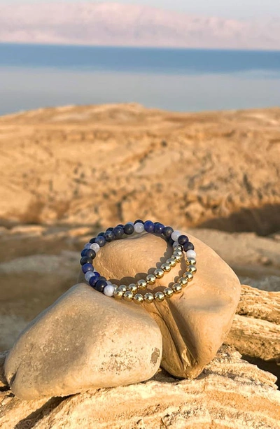 The Healer’s Collection The Healer's Collection N12 Express & Communicate Set Of 2 Healer's Bracelets In Yellow Gold