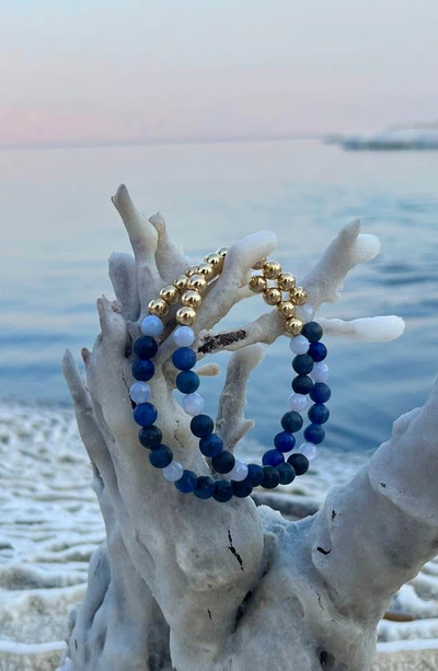 The Healer’s Collection The Healer's Collection N12 Express & Communicate Set Of 2 Healer's Bracelets In Yellow Gold