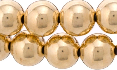 The Healer’s Collection The Healer's Collection N2 Attract Love Set Of 2 Healer's Bracelets In Yellow Gold