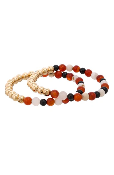 The Healer’s Collection The Healer's Collection N4 Body Healing Set Of 2 Healer's Bracelets In Yellow Gold