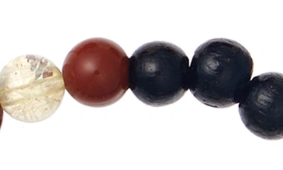 The Healer’s Collection N61 Virility/hormonal Balance Set Of 2 Healer's Bracelets In Black