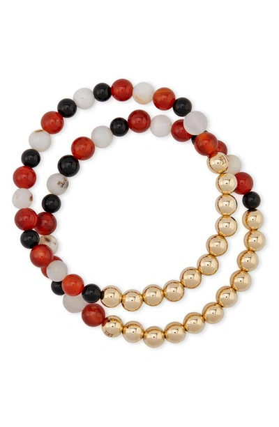 The Healer’s Collection The Healer's Collection N4 Body Healing Set Of 2 Healer's Bracelets In Yellow Gold