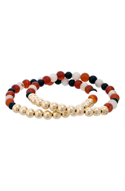 The Healer’s Collection The Healer's Collection N4 Body Healing Set Of 2 Healer's Bracelets In Yellow Gold
