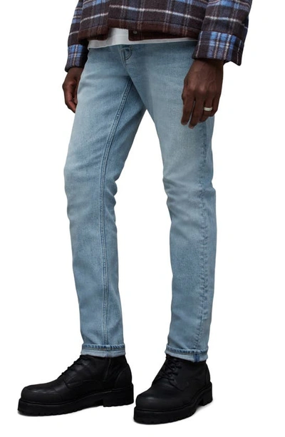 Shop Allsaints Rex Slim Fit Jeans In Light Indigo