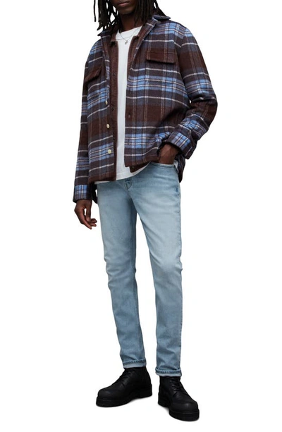 Shop Allsaints Rex Slim Fit Jeans In Light Indigo