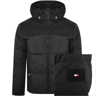 Shop Tommy Hilfiger New York Hooded Jacket Black