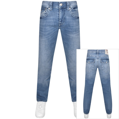 Shop True Religion Ricky Flap Light Wash Jeans Blue