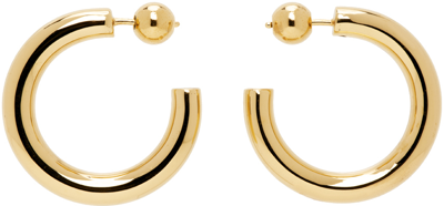 Shop Sophie Buhai Gold Small Everyday Hoop Earrings In 18k Gold Verm