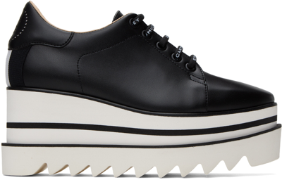 Stella Mccartney Stella Mc Cartney Logo Elyse Lace Ups In 1065 Black/white