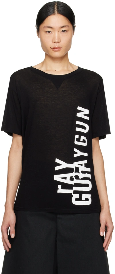 Takahiromiyashita The Soloist Black Printed T-shirt In Black