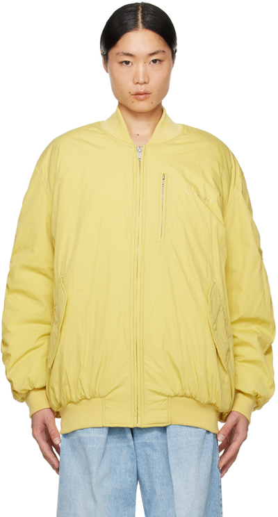 Shop Isabel Marant Yellow Bakya Bomber Jacket In 10yw Yellow