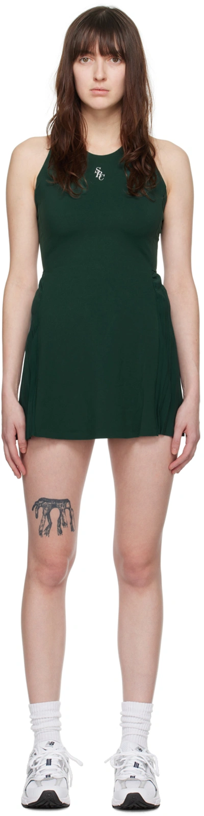 Shop Sporty And Rich Green 'src' Dress In Forest
