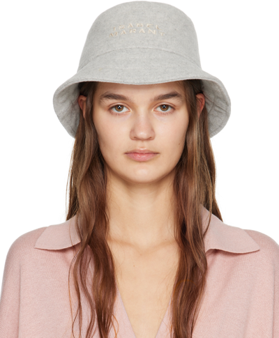 Shop Isabel Marant Gray Giorgia Bucket Hat In 02ly Light Grey