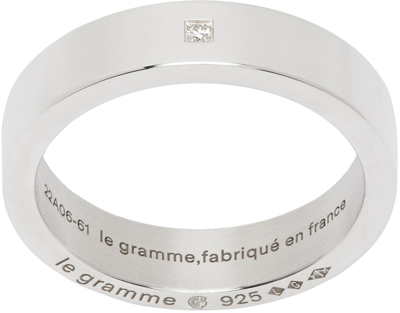 Shop Le Gramme Silver 'la 7g' Ribbon Ring