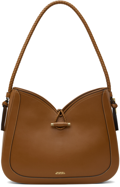 Shop Isabel Marant Tan Vigo Shoulder Bag In 50co Cognac