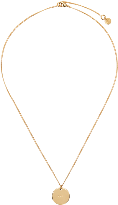 Shop Apc Gold Eloi Necklace In Raa Gold