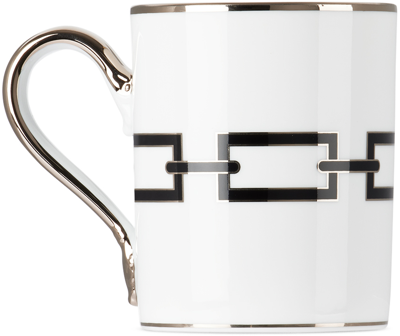 Shop Ginori 1735 White Catene Mug In G00125500
