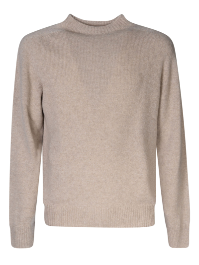 Shop Lanvin Round Neck Sweater In Beige