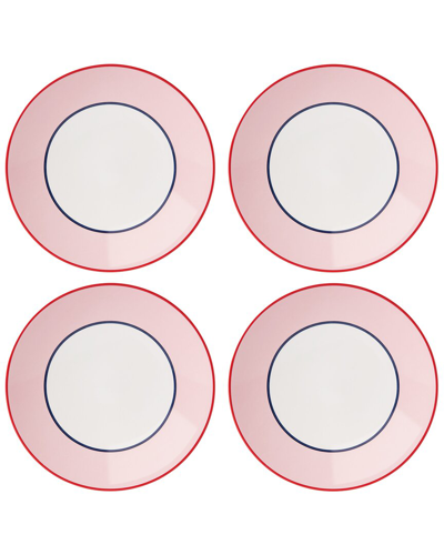 Shop Kate Spade New York Set Of 4 Make It Pop Pink Accent Plates