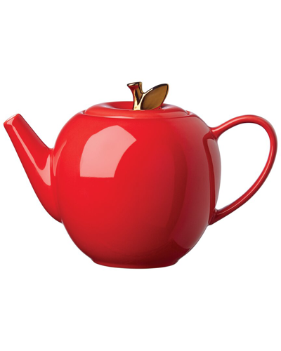 Shop Kate Spade New York Make It Pop Apple Teapot In Red