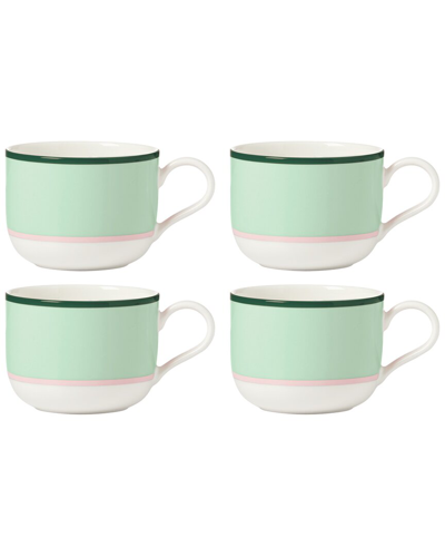 Shop Kate Spade New York Set Of 4 Make It Pop Green Mugs