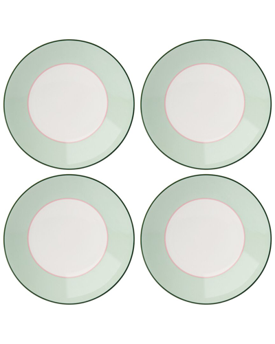 Shop Kate Spade New York Set Of 4 Make It Pop Green Accent Plates