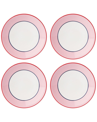 Shop Kate Spade New York Set Of 4 Make It Pop Pink Dinner Plates