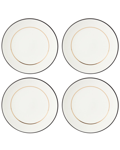 Shop Kate Spade New York Set Of 4 Make It Pop White Dinner Plates
