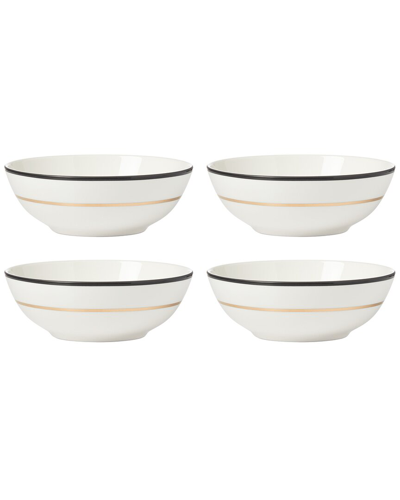 Shop Kate Spade New York Set Of 4 Make It Pop White All-purpose Bowls
