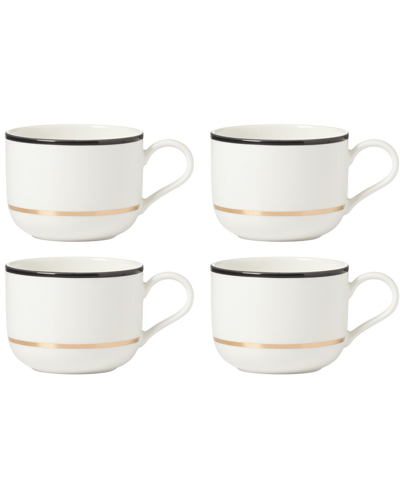 Shop Kate Spade New York Set Of 4 Make It Pop White Mugs