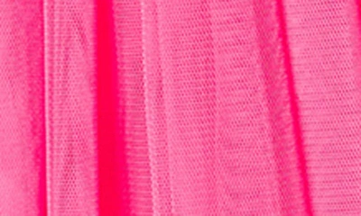 Shop Popatu Kids' Flutter Sleeve Sequin & Tulle Dress In Hot Pink
