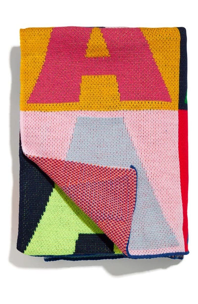 Shop Baublebar Squared Up Throw Blanket In Rainbow-n