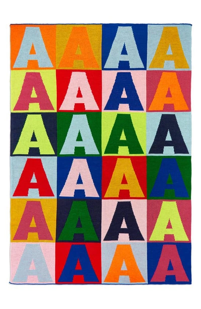 Baublebar Squared Up Throw Blanket In Rainbow-u