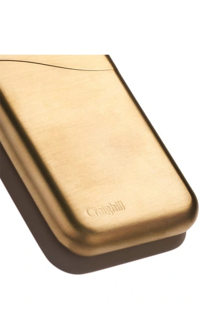 Shop Craighill Summit Card Case In Vapor Brass