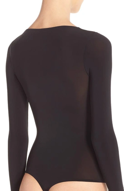 Shop Wolford Buenos Aires Thong Bodysuit In Black