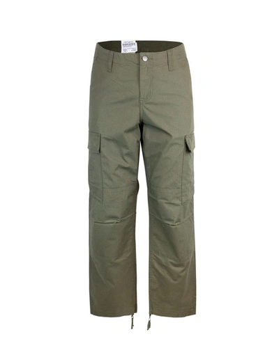 Shop Carhartt Wip Pants In Dark Green