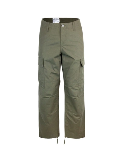 Carhartt Wip Pantalone Regular Cargo Cypress In Dark Green