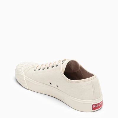 Shop Kenzo Beige Canvas Trainer