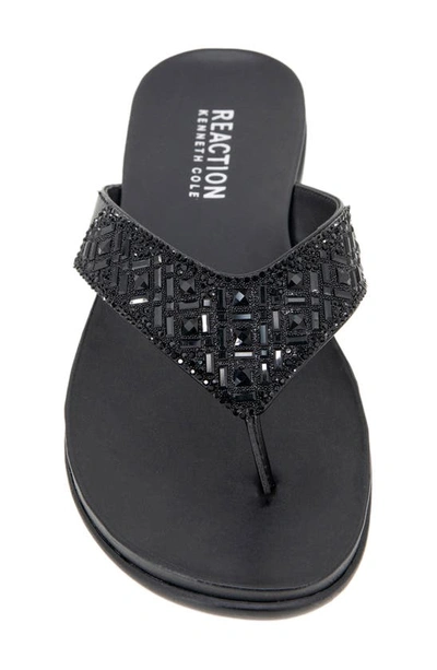 Shop Reaction Kenneth Cole Gazette Embellished Sandal In Black