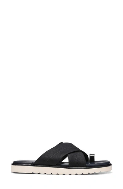 Nydj Ronna Cross Strap Toe Loop Slide Sandal In Indigo