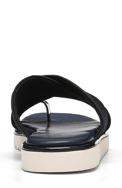 Nydj Ronna Cross Strap Toe Loop Slide Sandal In Indigo