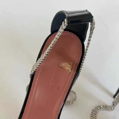 Pre-owned Amina Muaddi Georgia Crystal-strap Wrap Sandals, 40