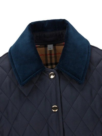 Shop Burberry Jackets In Midnight